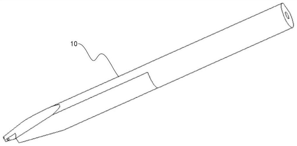 A deep cavity welding chopper for welding gold strips and its production process