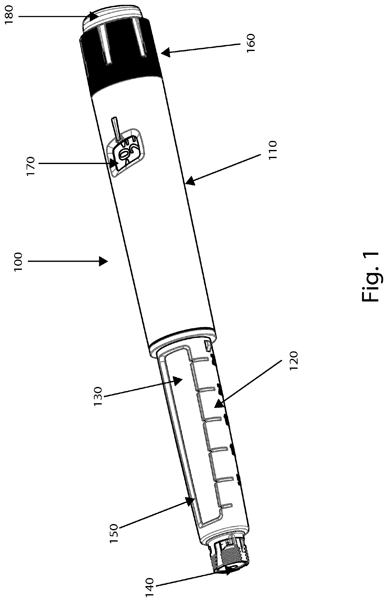 A rotary dosage sensing module for and in a disposable pen drug delivery device