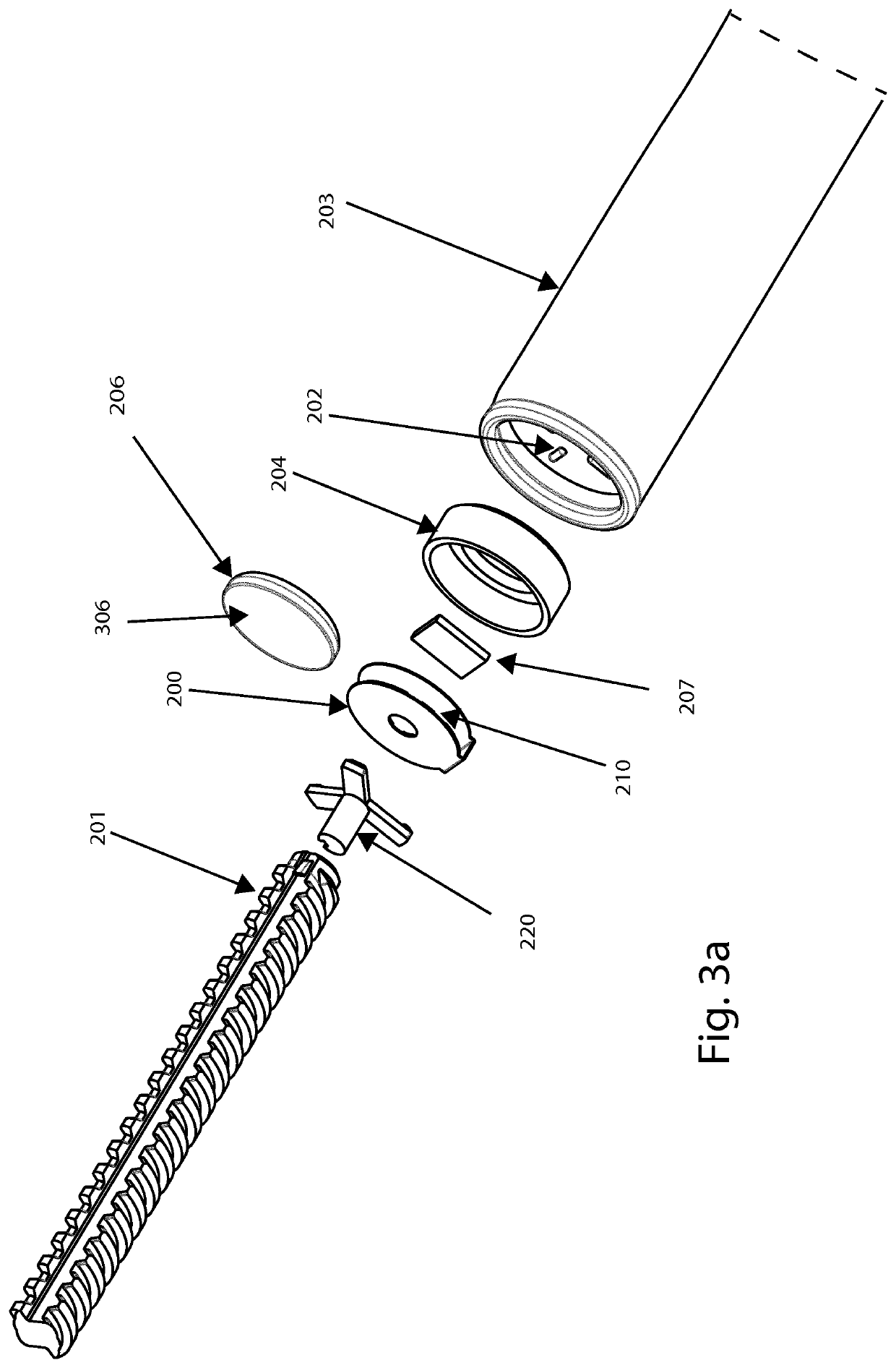 A rotary dosage sensing module for and in a disposable pen drug delivery device