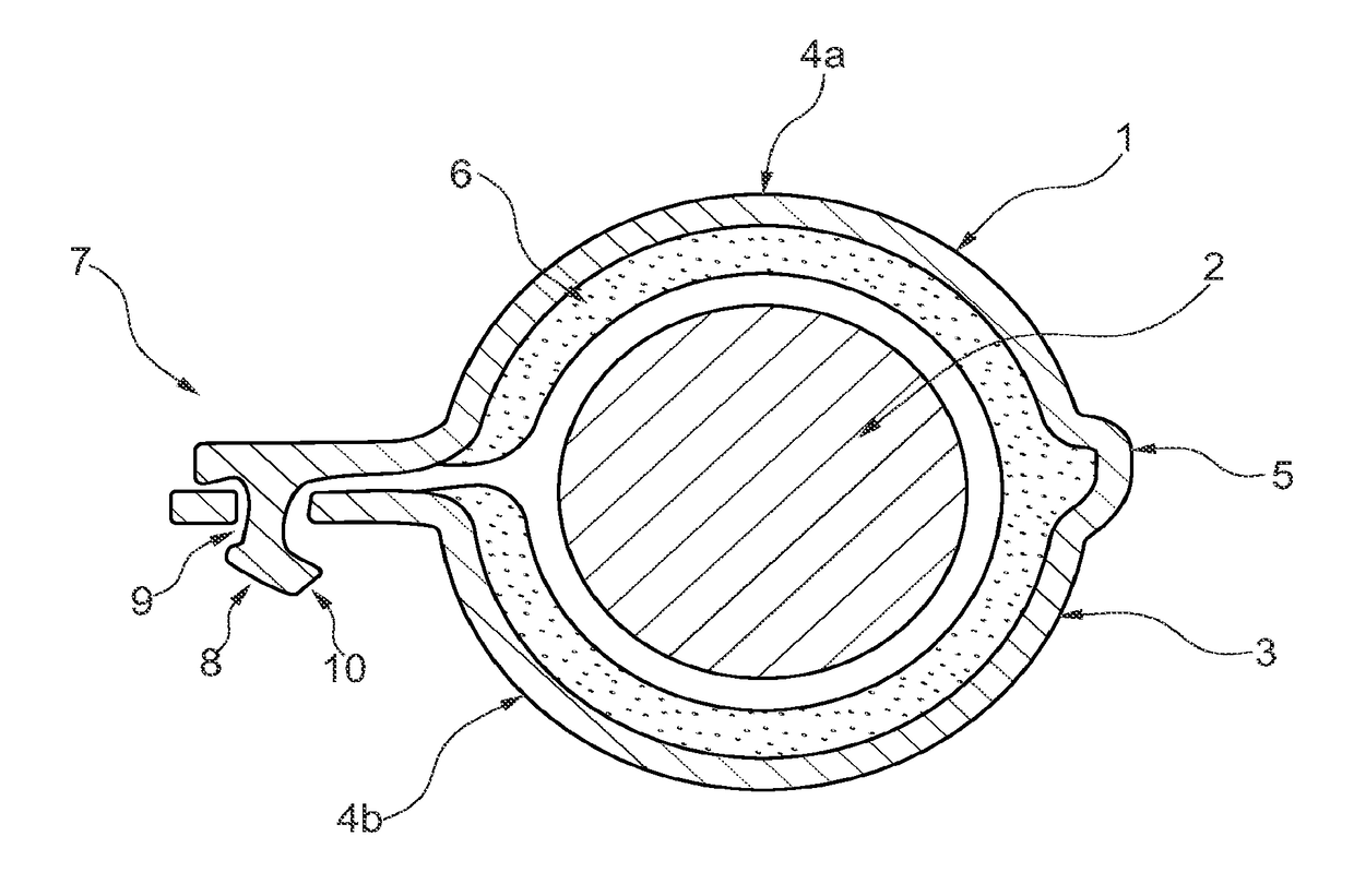 Acoustic protection cover for encapsulating a motor vehicle component