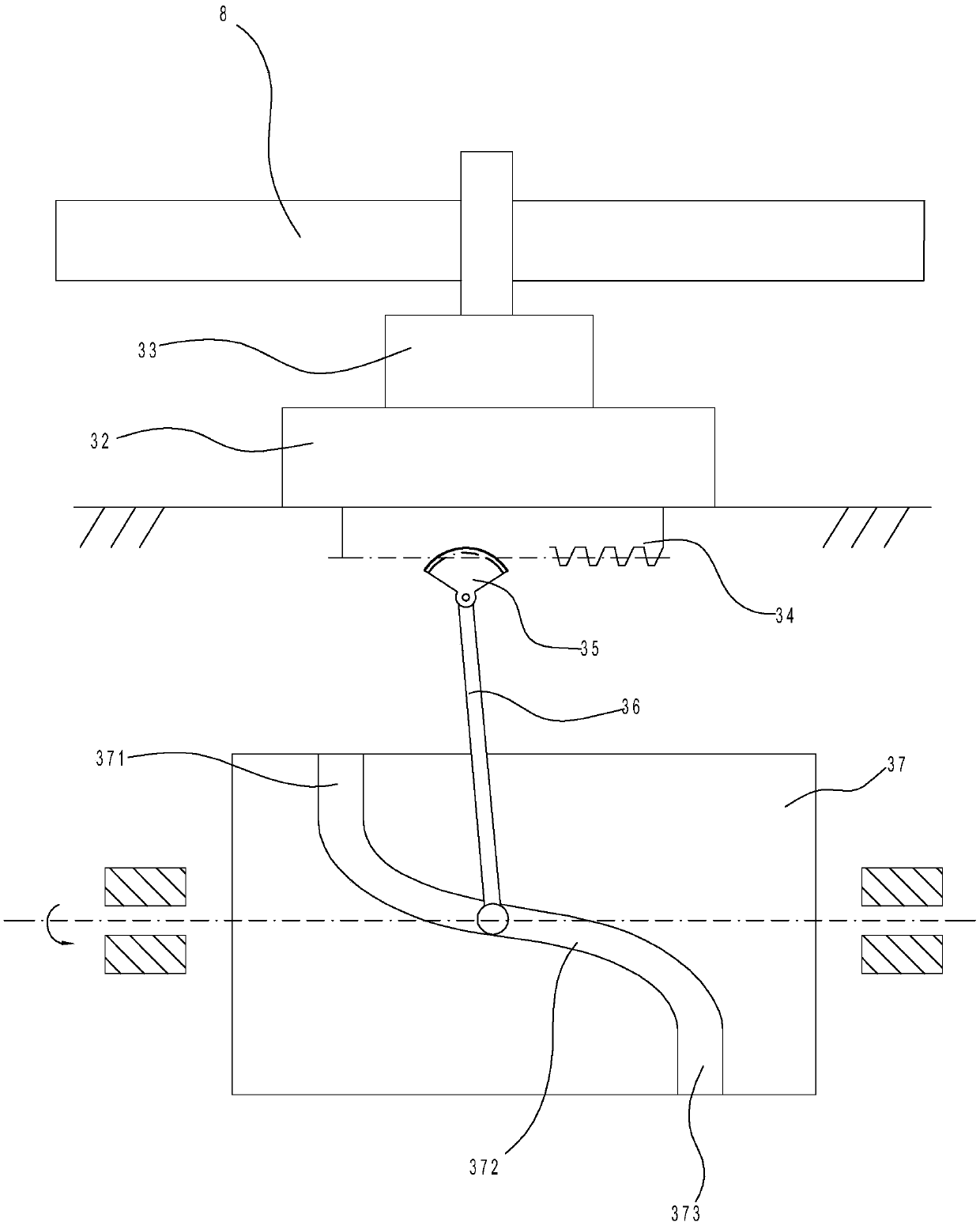 An automatic arc forming device for pipe fittings and an arc forming method thereof