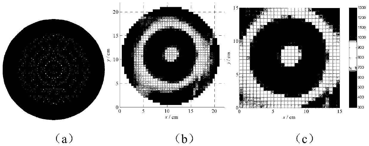 A measuring device suitable for two-dimensional reconstruction of gas in combustion flow field