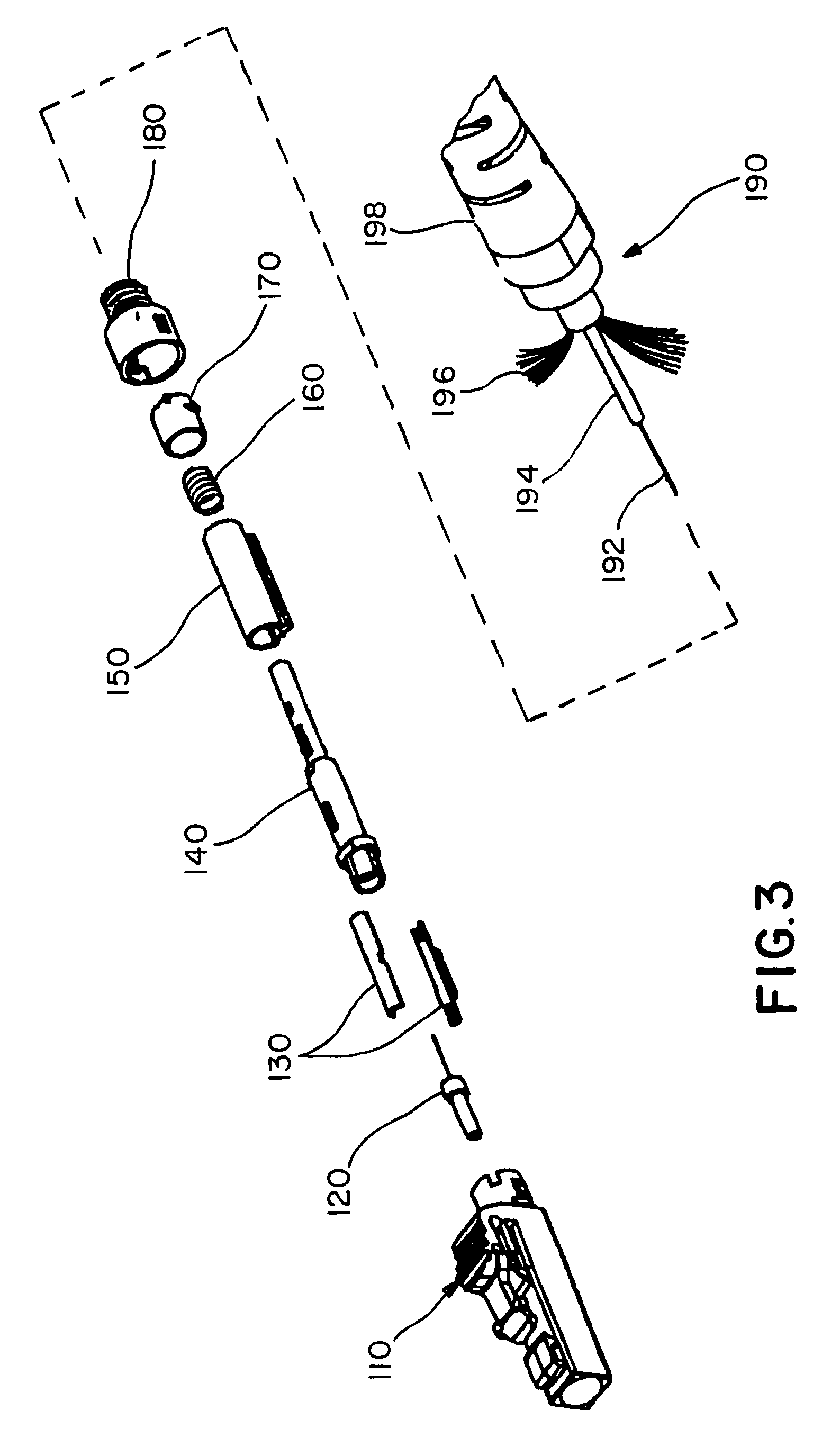 Re-terminable LC connector assembly and cam termination tool