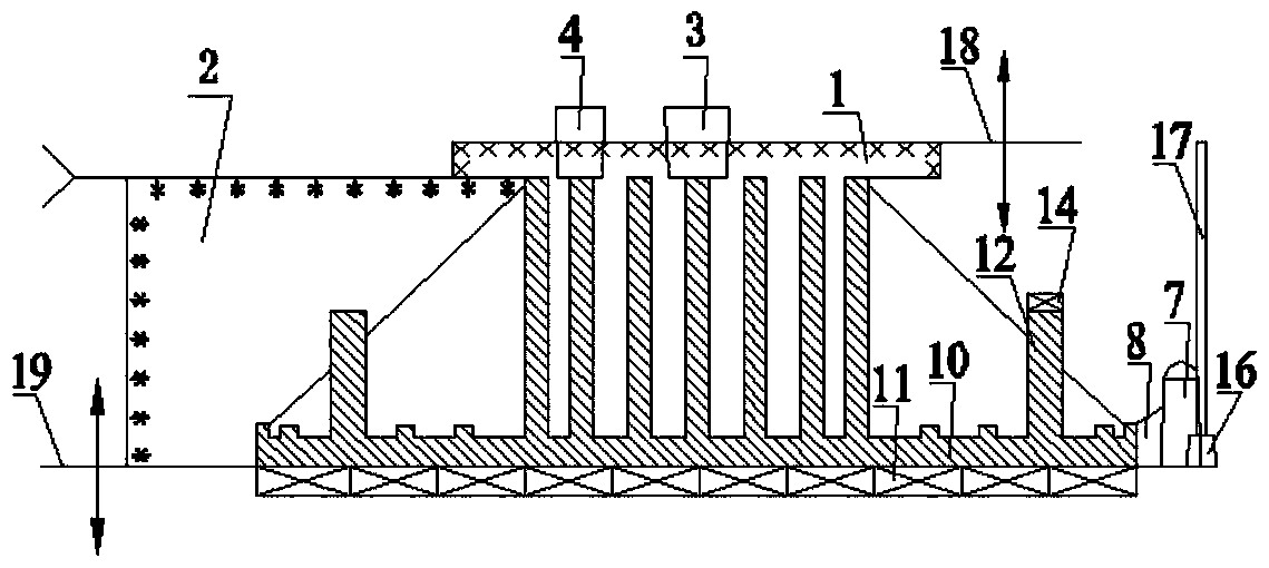 A method for casting extended table tops of vibrating instruments