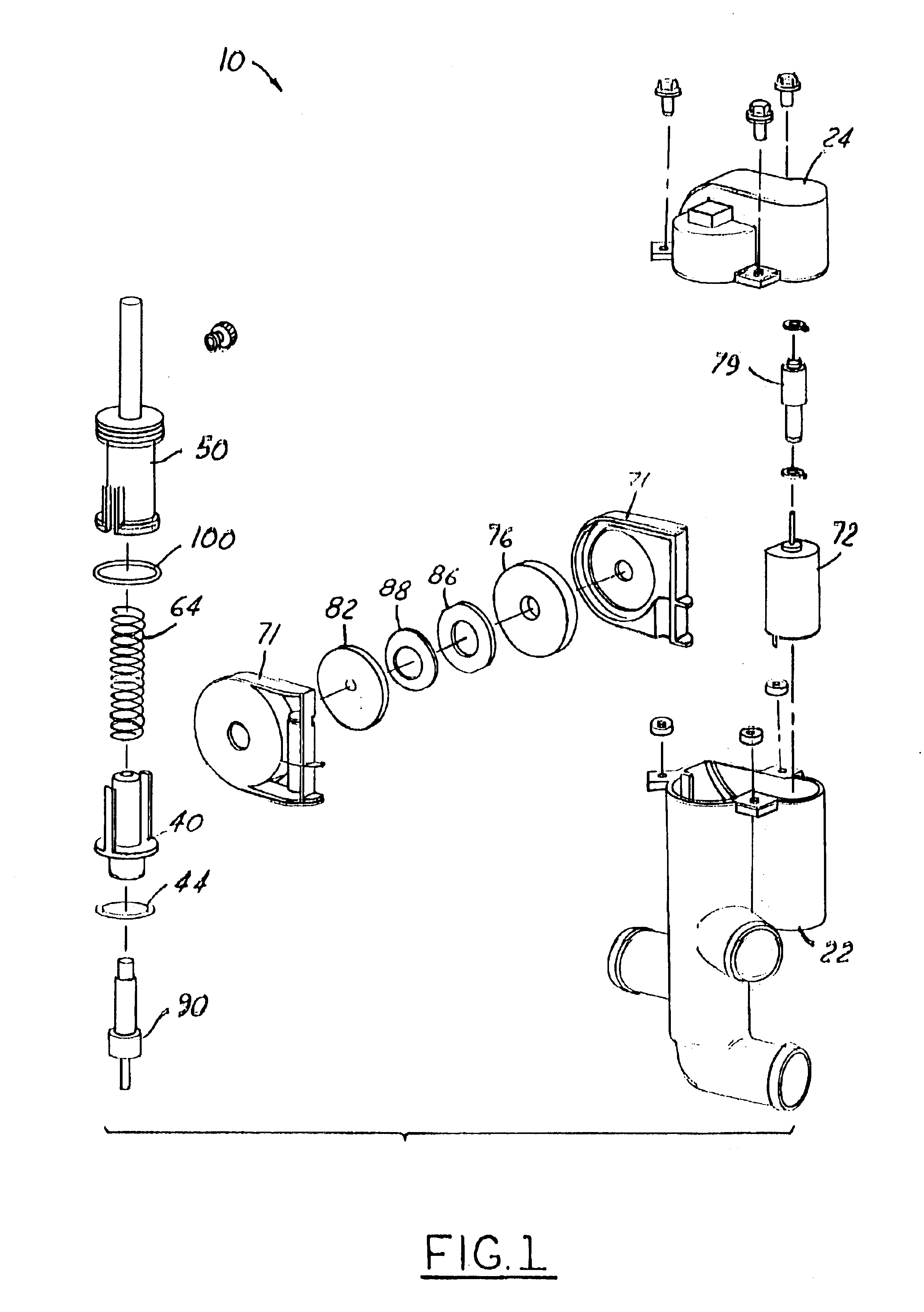 Linear proportional valve