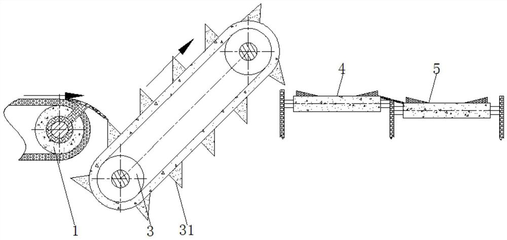 Automatic arranging, conveying and auxiliary adjusting system for bottle bodies