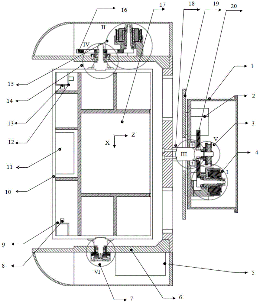 Two-freedom-degree heavy-load tracking stabilized platform system