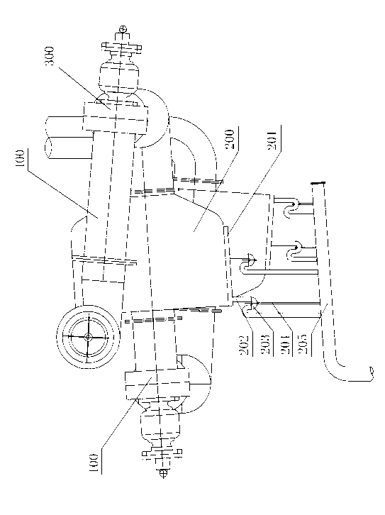 Tail gas purification treatment device