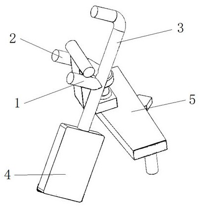 Auxiliary disassembly tool for fuel tank cap clamp for automobile painting