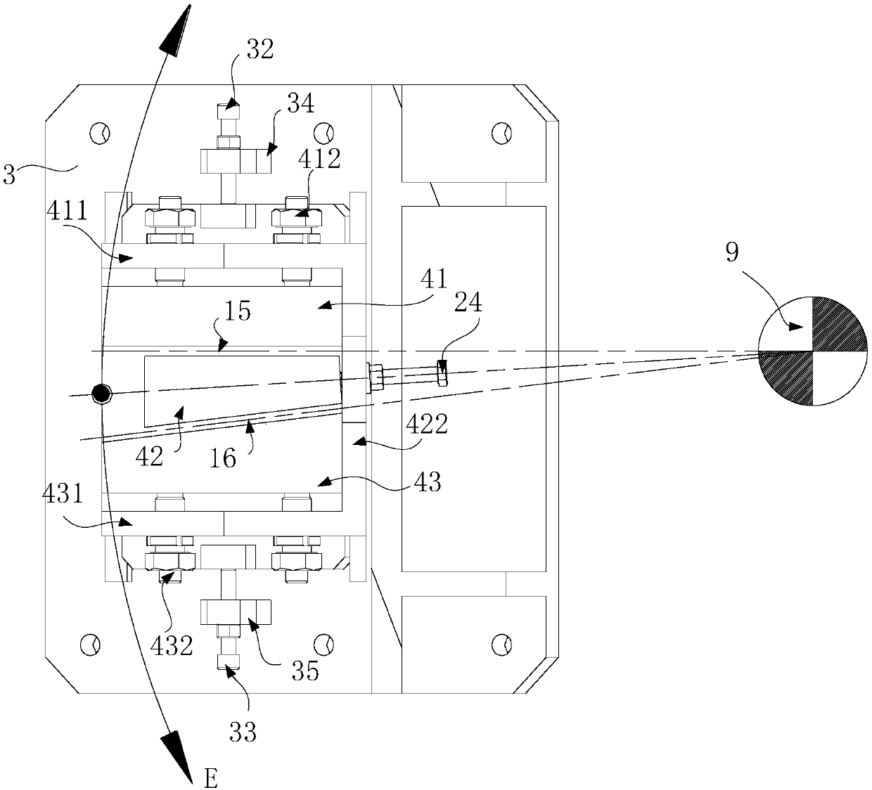 Collimator and double-perspective imaging system