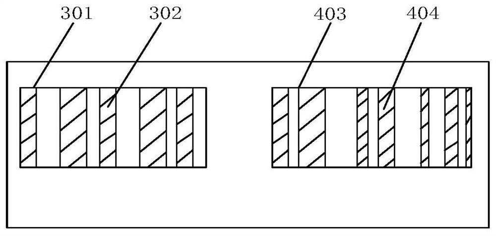 Spectrum chip based on sub-wavelength high-contrast grating, spectrograph and preparation method
