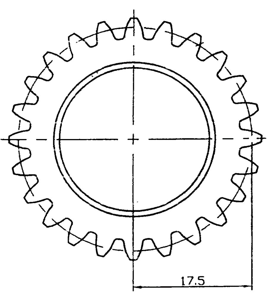 Powder metallurgy helical gear and manufacturing process thereof