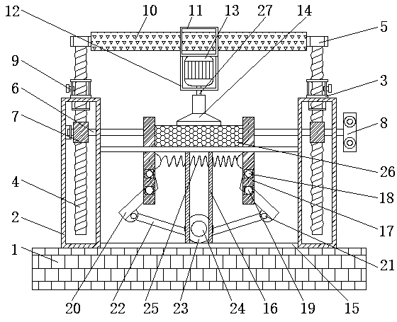 Polishing device for marble processing