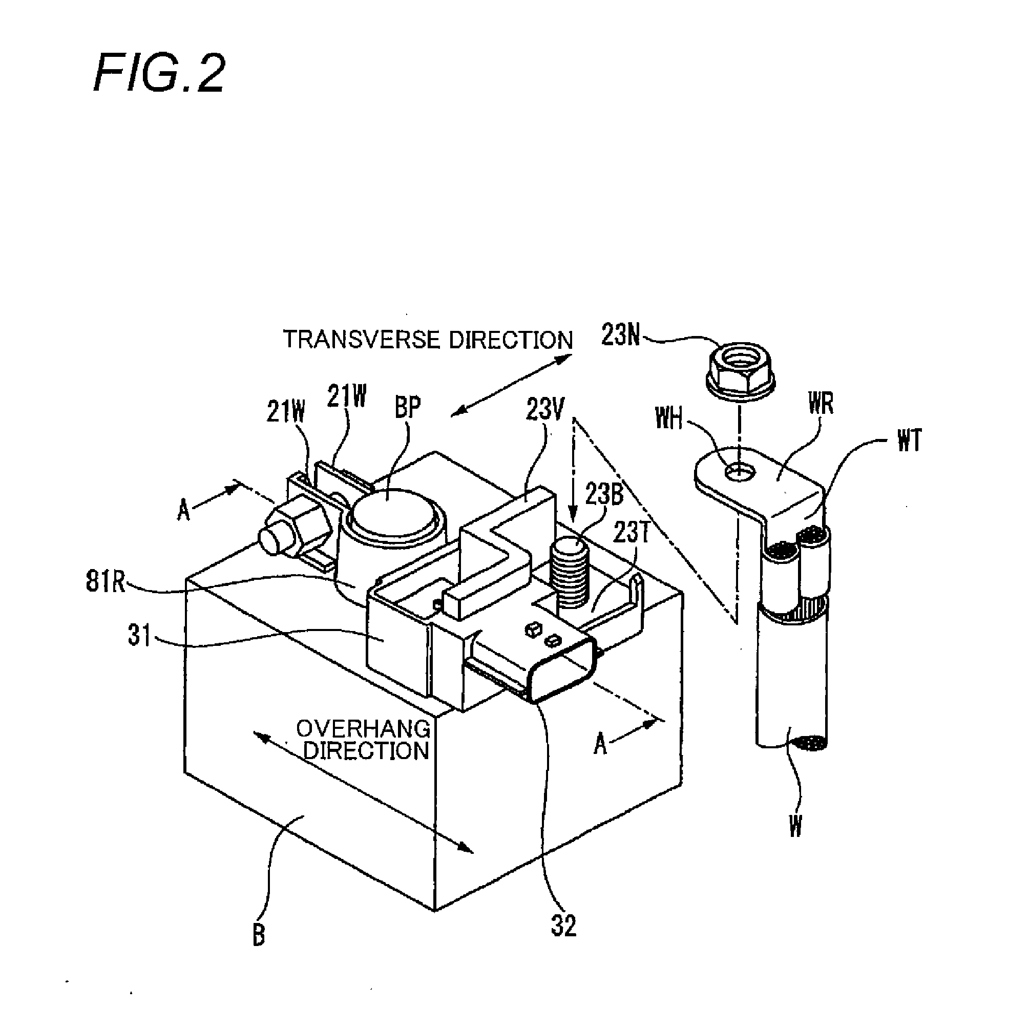 Battery terminal unit with current sensor