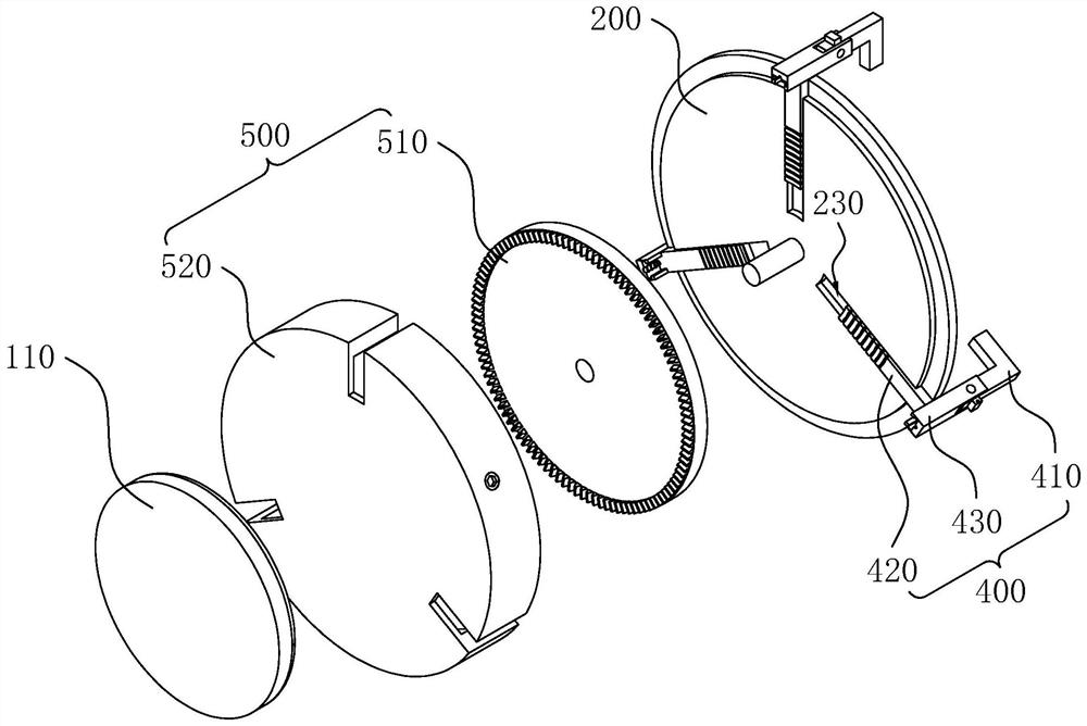 A turning fixture for flange blind plate