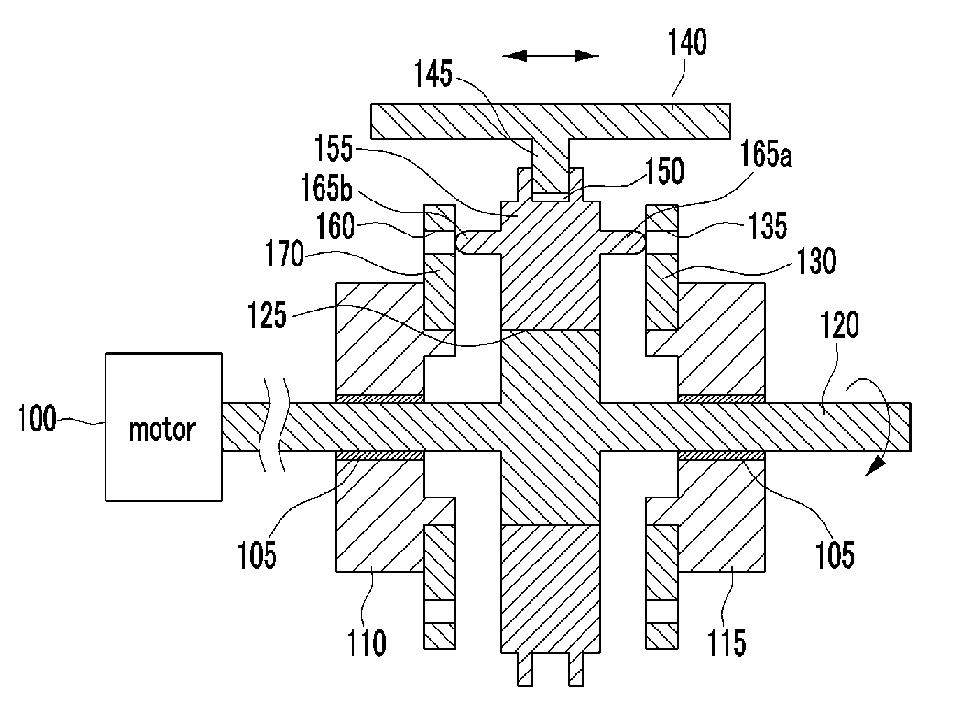 Gear shifting system for electric vehicle