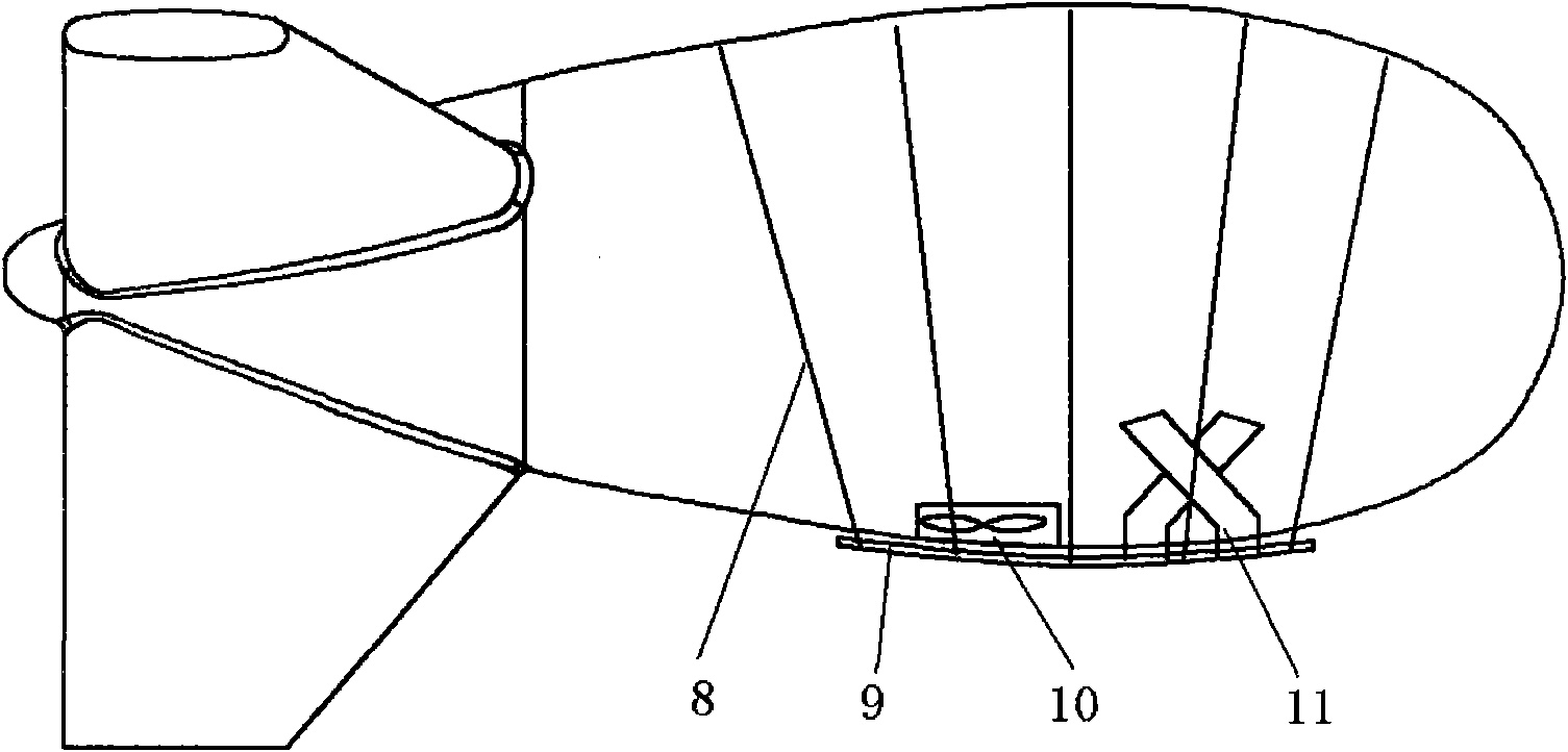 Floating platform for mooring hot air airship