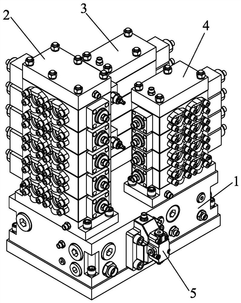 Hydraulic multi-way valve for static pile driver