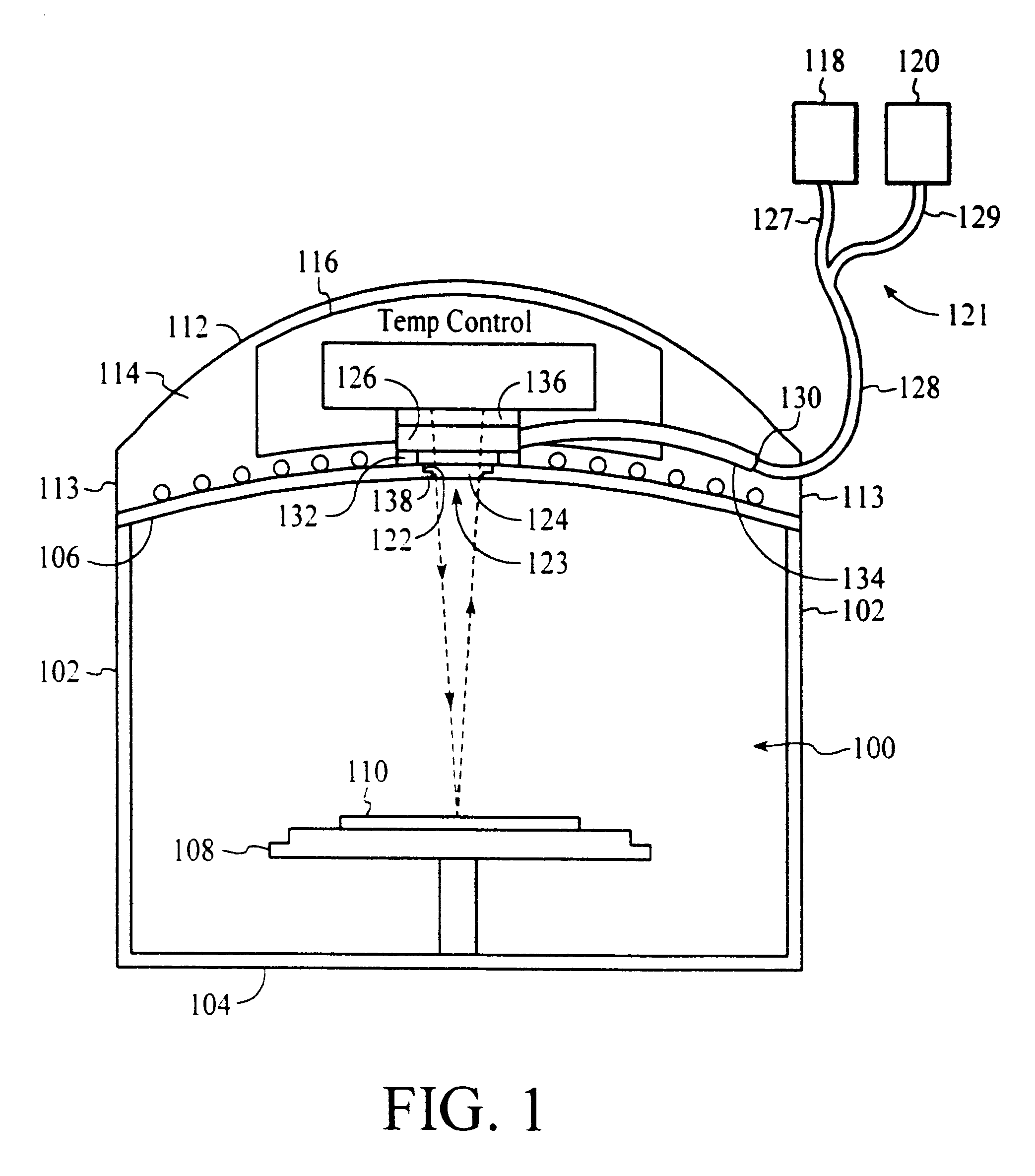 Apparatus and method for monitoring processing of a substrate