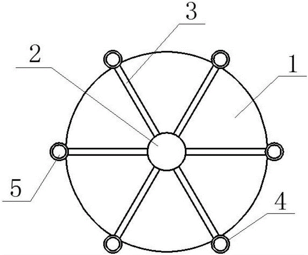 Composite cylinder type foundation with auxiliary piles added in later period