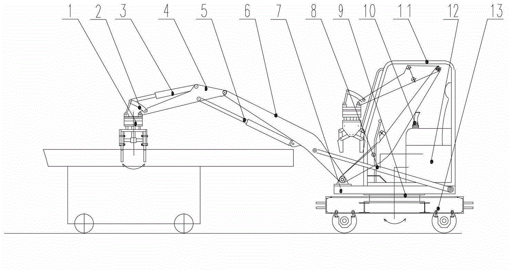 Movable type hydraulic mounting machine for coal mine roadway support bracket