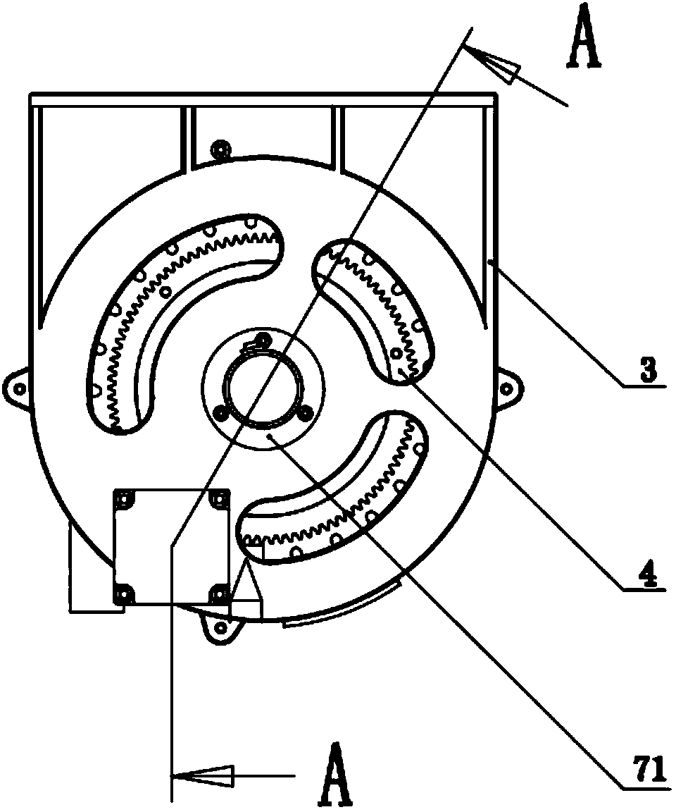 Peripheral motor direct-drive device and control method of pneumatic type precise corn seed-metering device