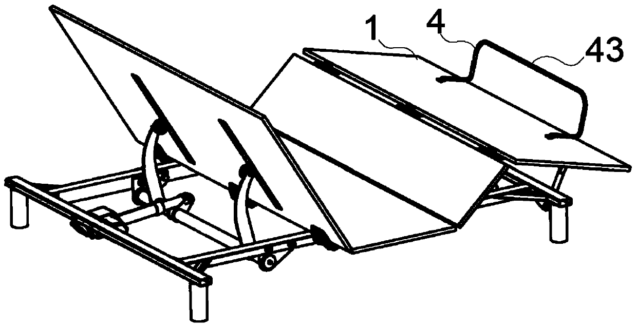 Electric bed capable of quickly inserting and extracting stop lever