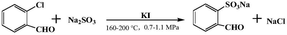 A kind of method for synthesizing o-sulfonic acid benzaldehyde under normal pressure