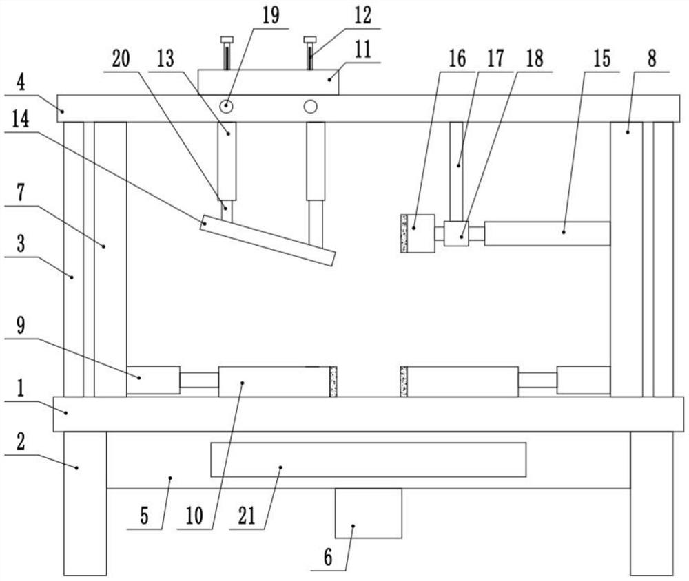 A sheet metal bending device for chassis processing