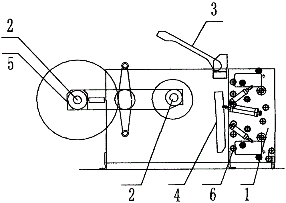 Paper-saving type same-speed paper supply machine and using method thereof
