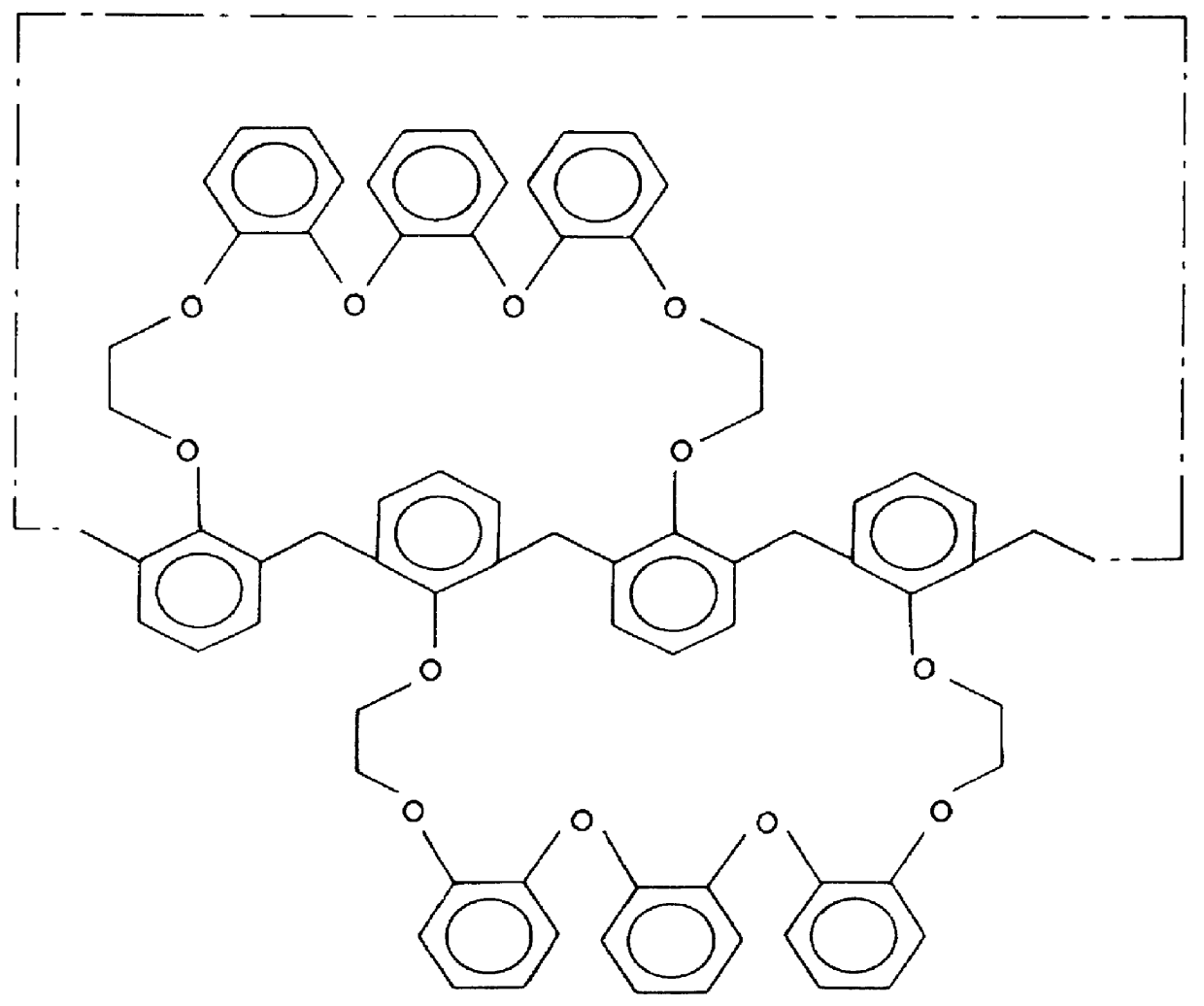 Crown calix[4]arenes, method of preparation and use for selective extraction of caesium