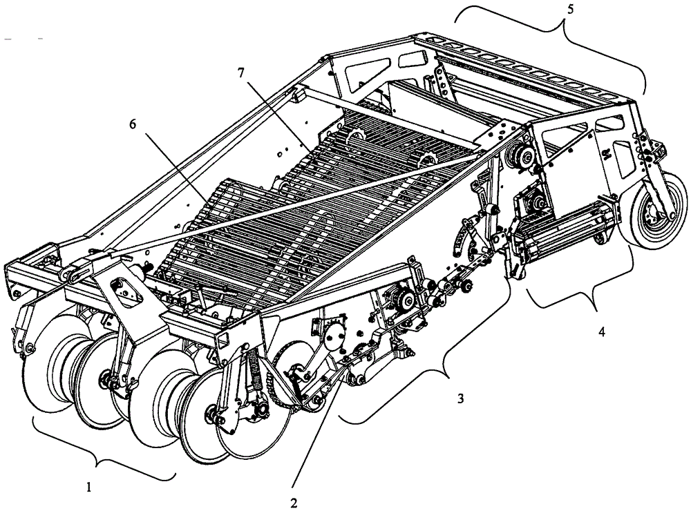 A Potato Harvester Capable of Side Conveying