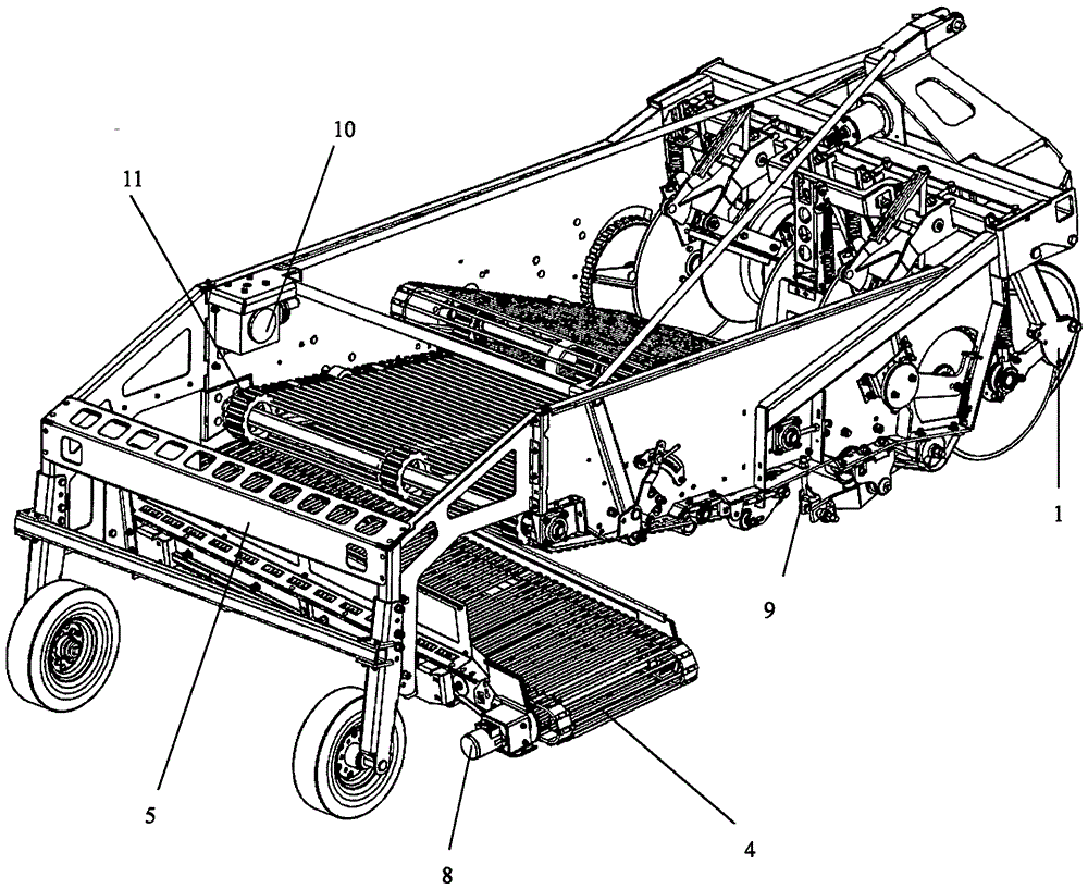 A Potato Harvester Capable of Side Conveying