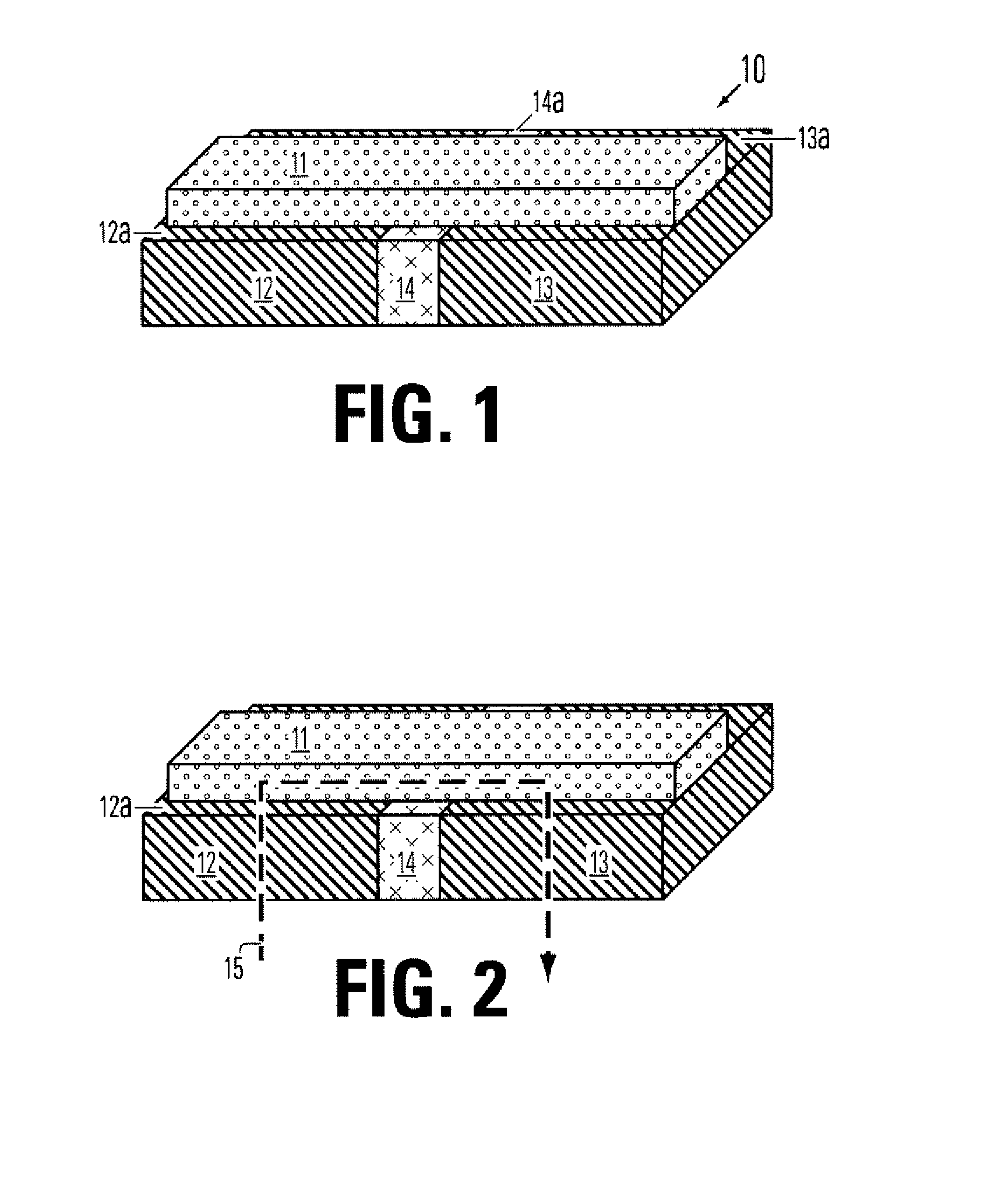 Thin film plate phase change ram circuit and manufacturing method