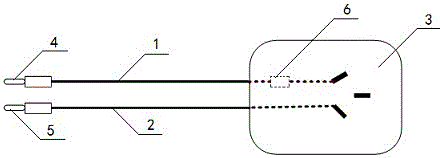 Test wire special for phase testing of intelligent substation