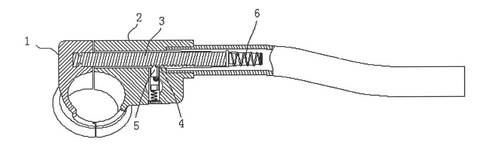 Lock rod structure of automobile steering wheel lock