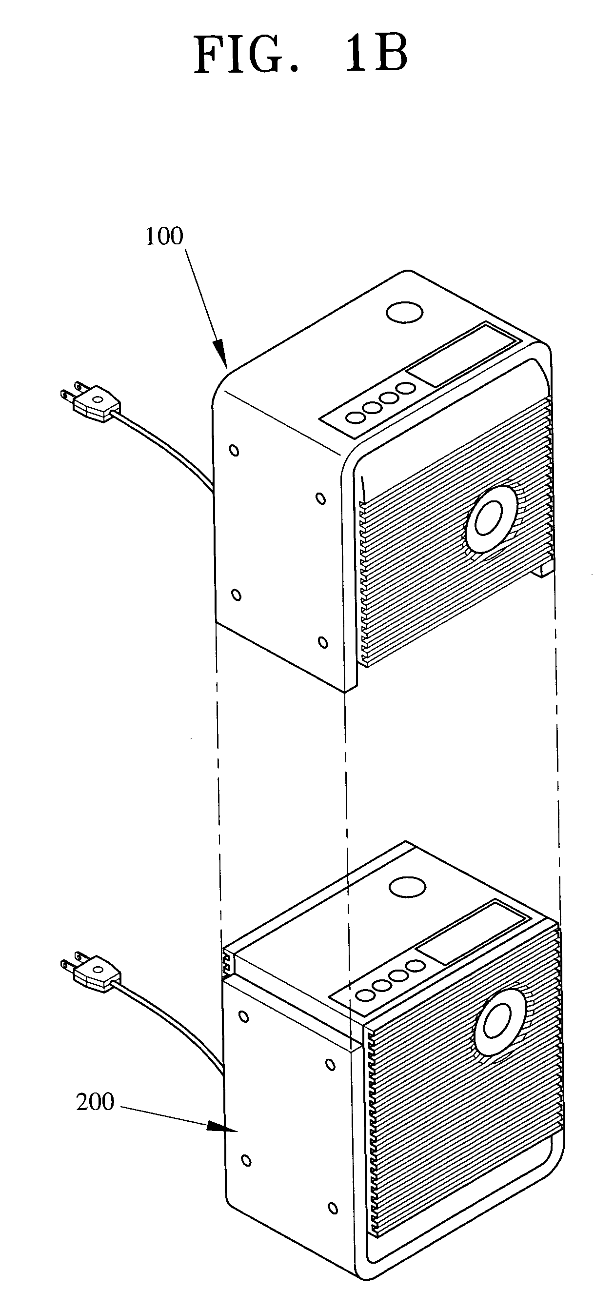 Separable air purifying apparatus