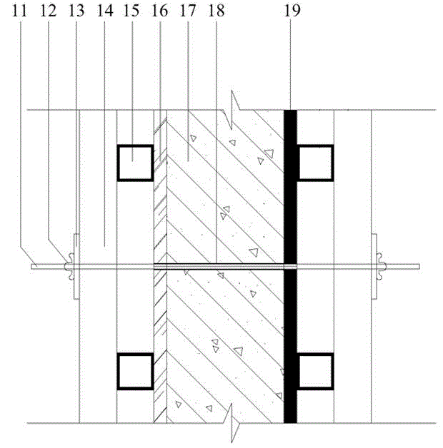 Steel stair formwork and constructing method for once pouring forming of building staircase