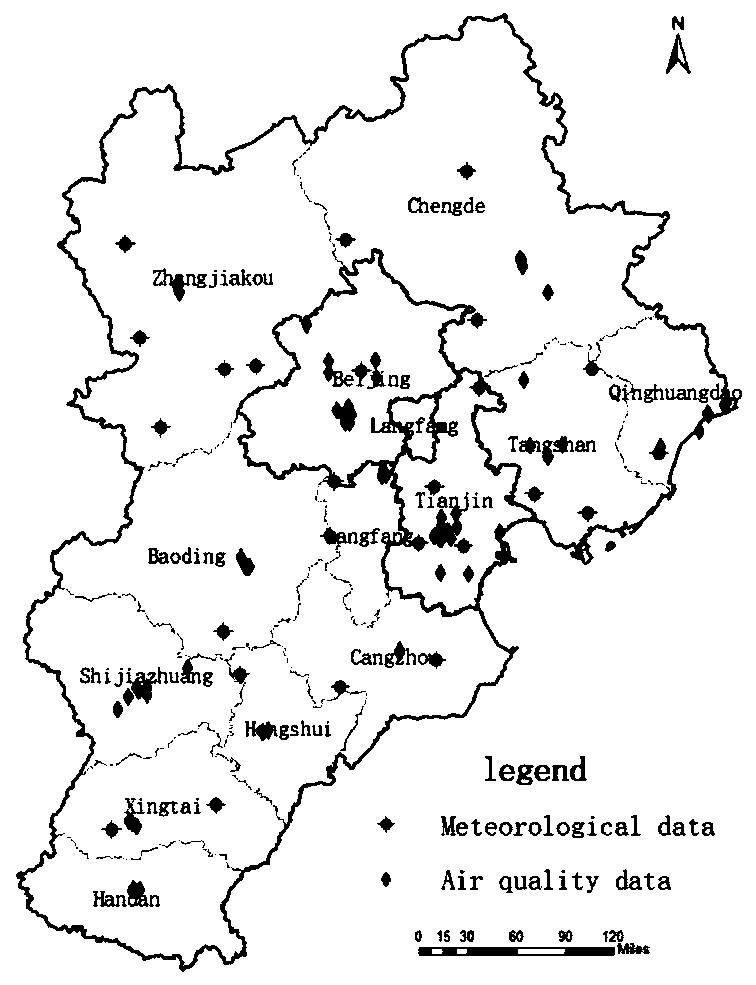 Atmospheric aerosol data prediction method