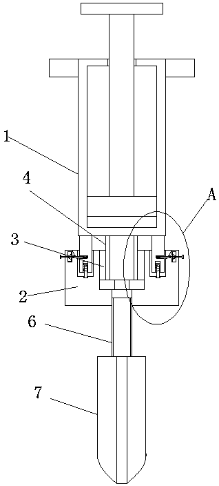 Quick and comfortable medicine-dosing device for department of anus and intestine surgery