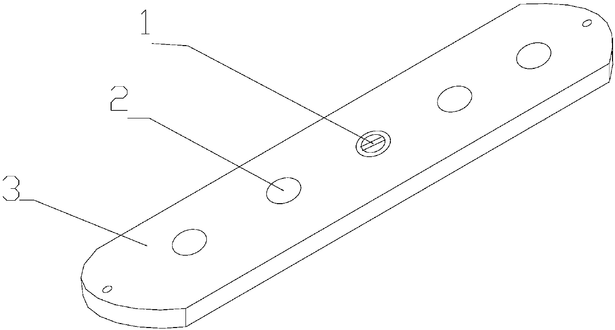 Internal fixation steel plate structure for orthopedics department