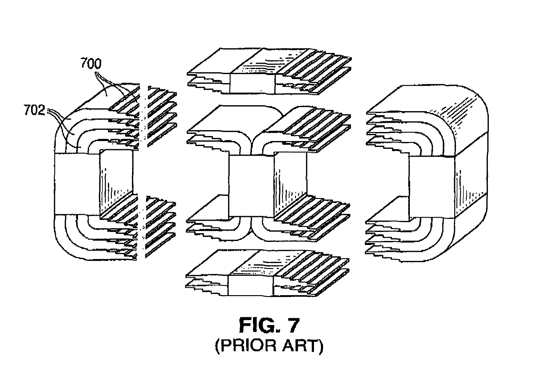 Amorphous metal continuous flux path transformer and method of manufacture