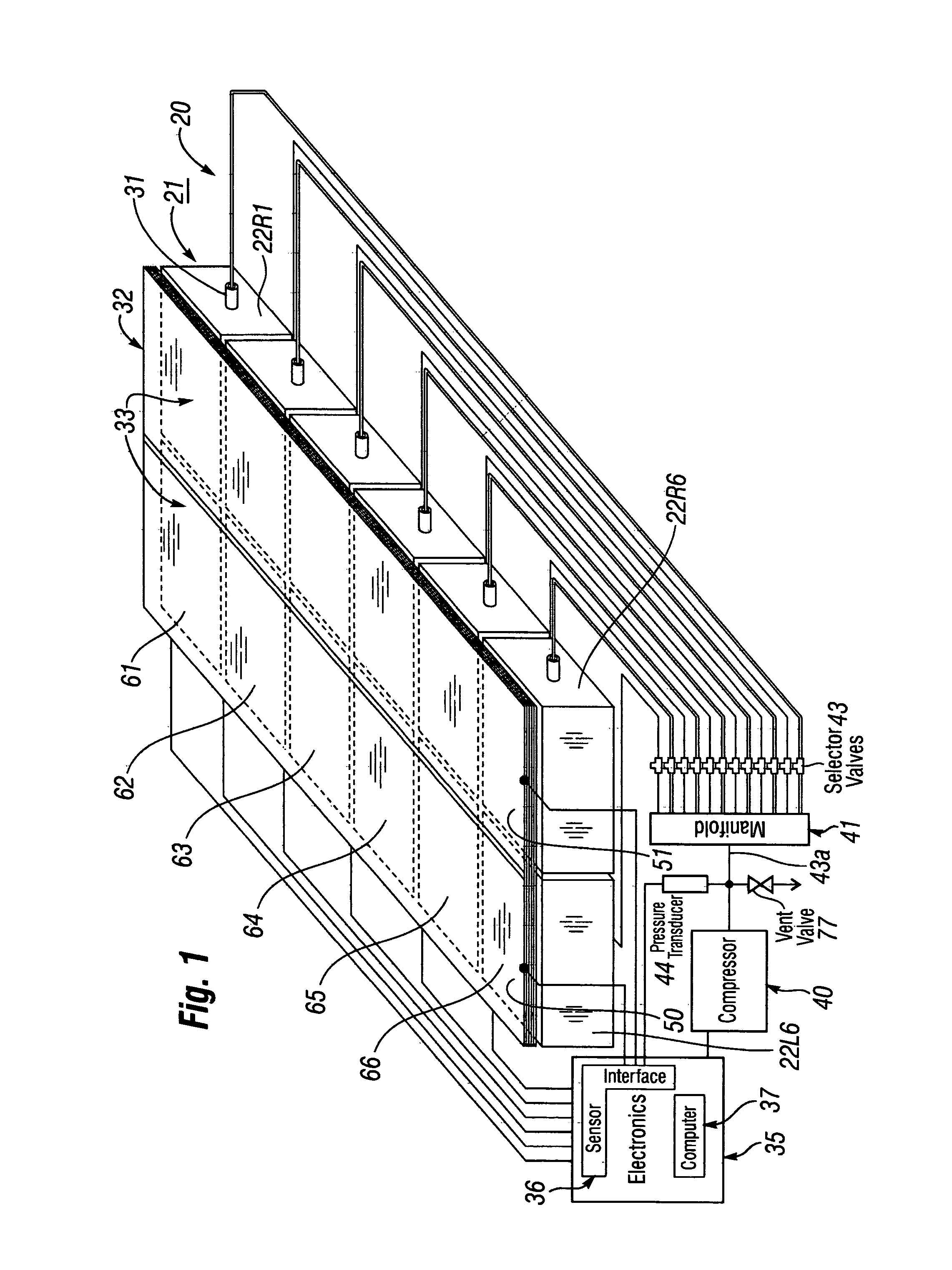 Adaptive cushion method and apparatus for minimizing force concentrations on a human body
