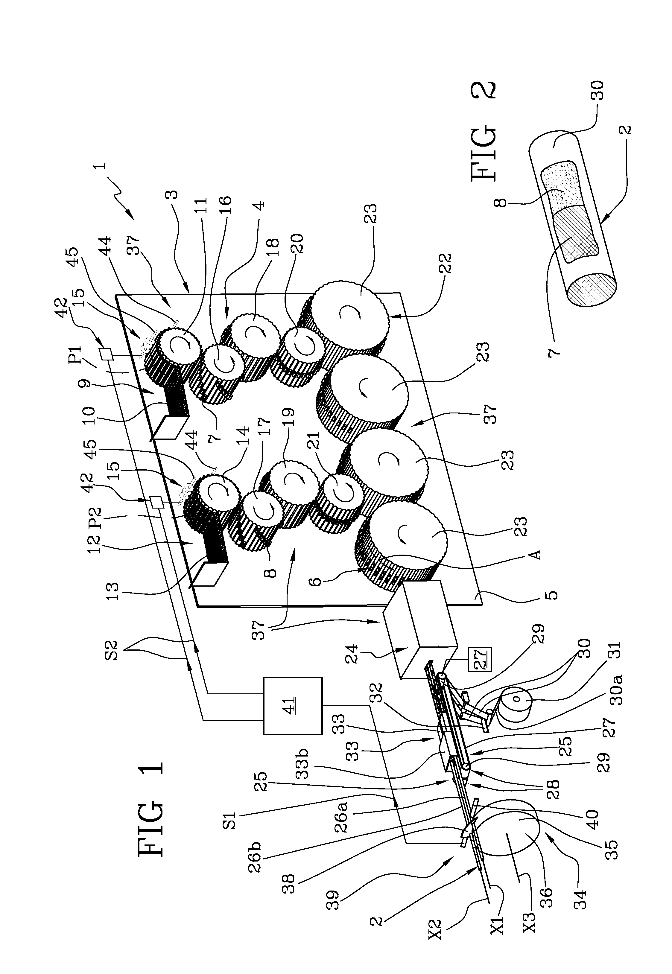 Twin track machine and a method for manufacturing composite filters attachable to cigarettes, cigars and the like