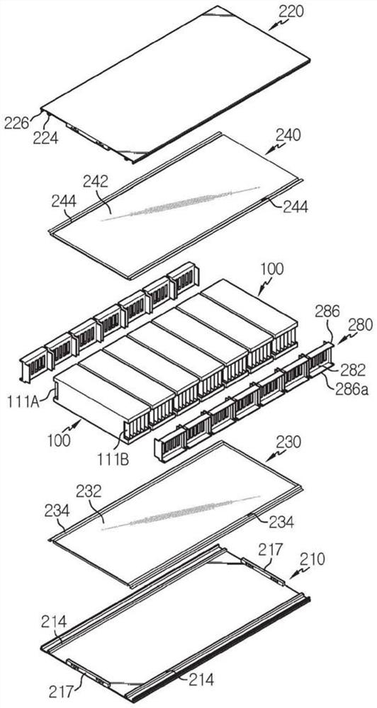 Battery module having base insulating member