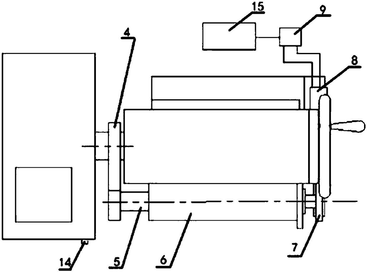 Automatic tailstock control method for cylinder-driven numerical control machine lathe capable of realizing rigid tapping