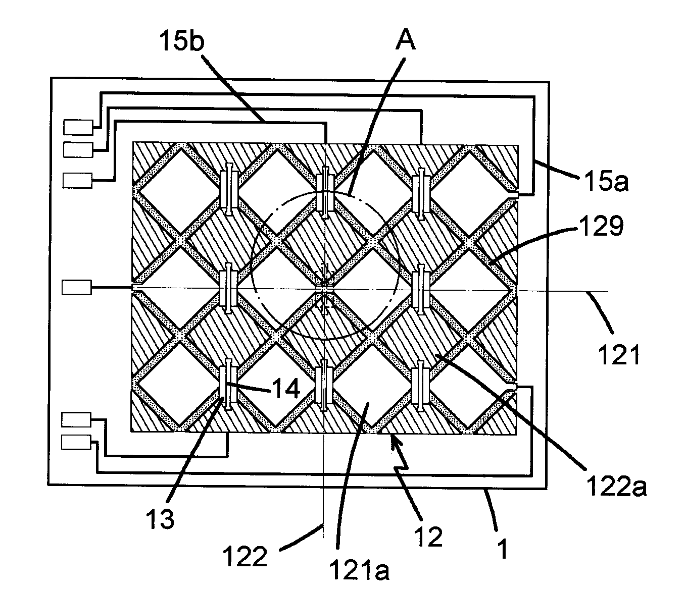 Capacitive sensing assembly of touch panel