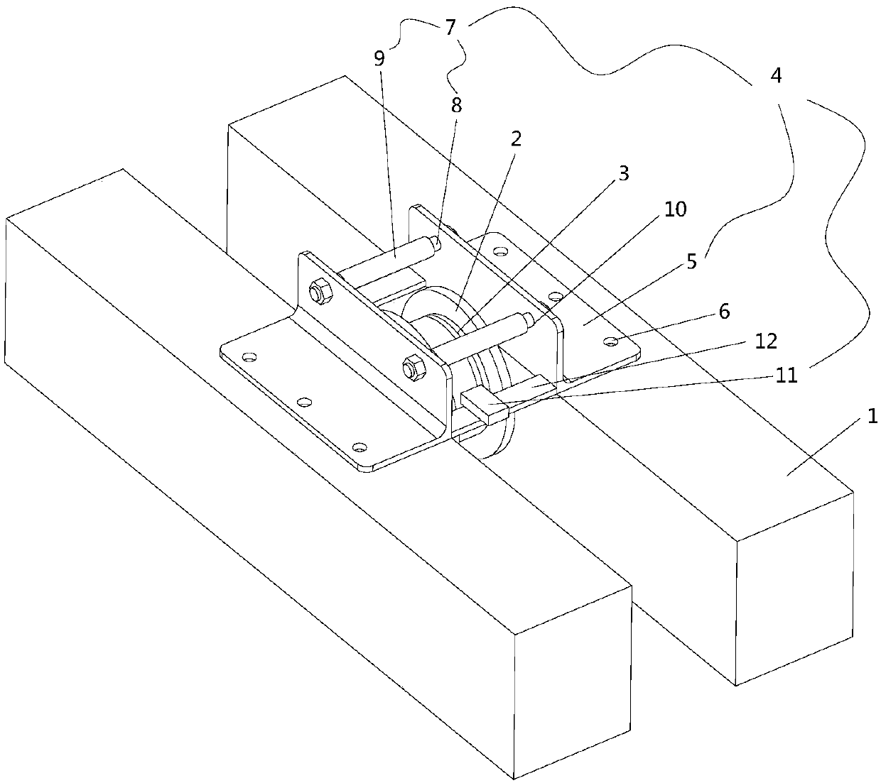 Steel wire rope anti-disengaging device