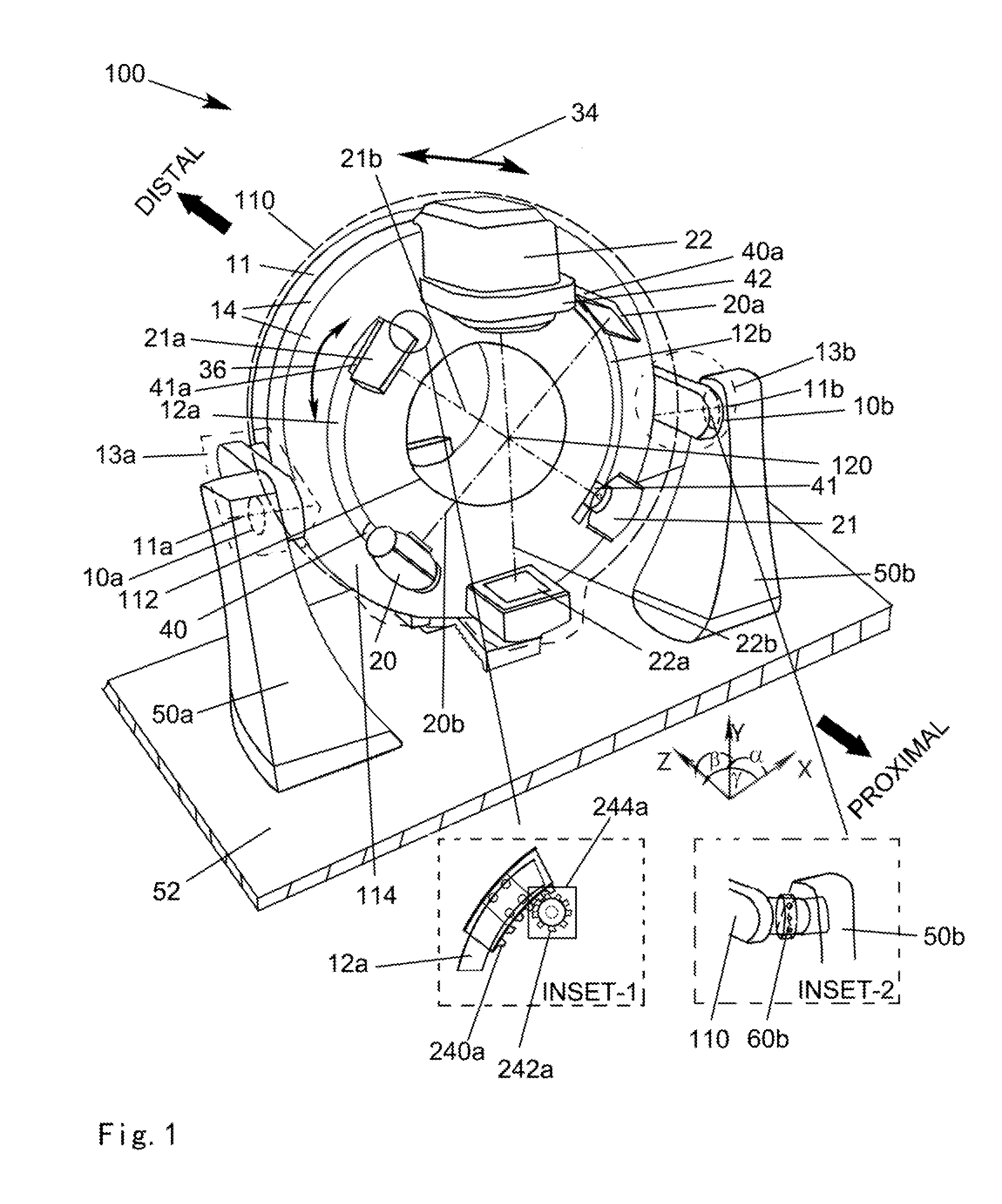 Spherical rotational radiation therapy apparatus