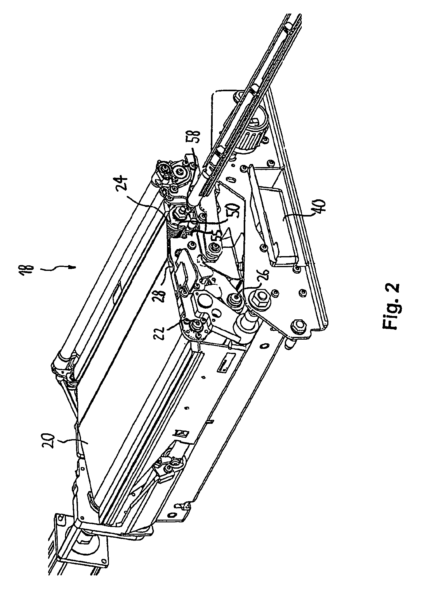 Device and method for charging a media transport belt conveyor in a printer or copier